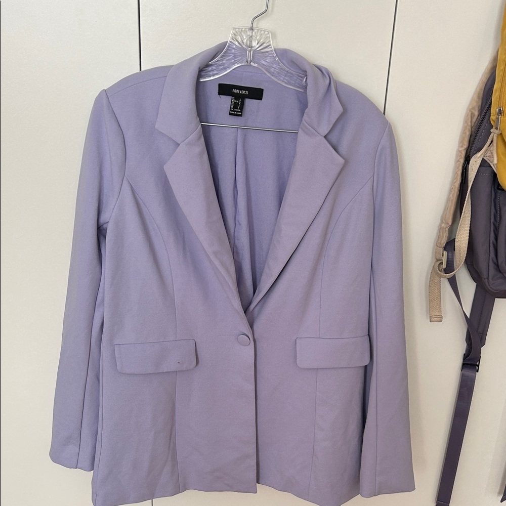 Forever 21 Light Purple lilac lavender Blazer (part of a set)